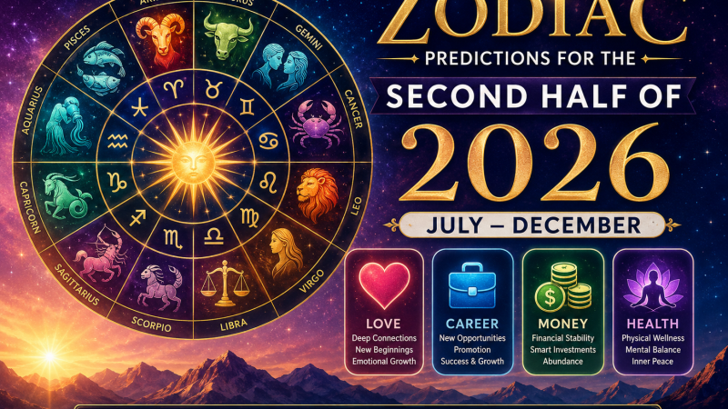 🌌 Zodiac Predictions for the Second Half of 2026 (July–December)