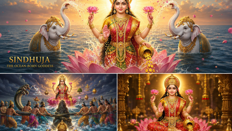 Sindhuja: The Sacred Daughter of the Ocean in Hindu Mythology