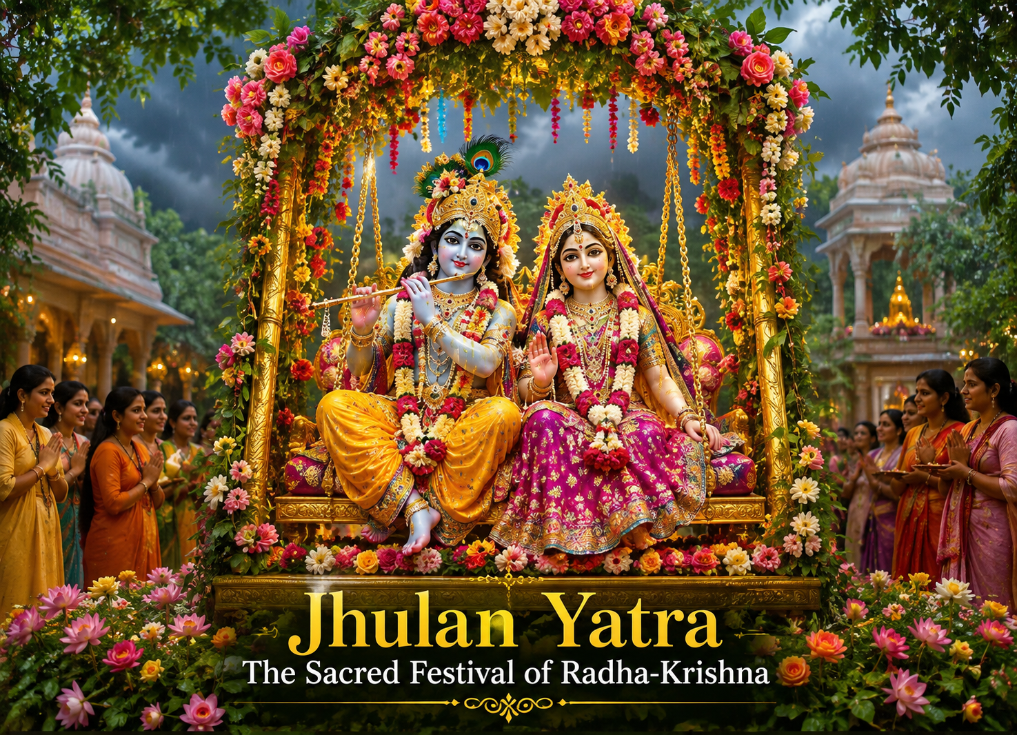 Jhulan Yatra: The Sacred Festival of Radha-Krishna