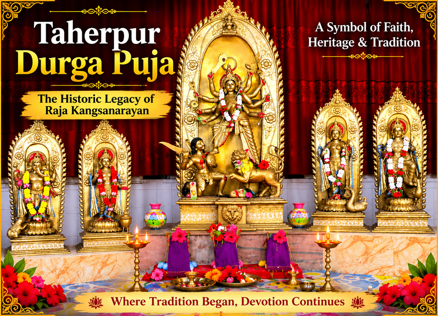 Taherpur Durga Puja: The Historic Legacy of Raja Kangsanarayan