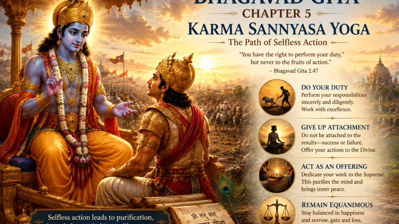 Bhagavad Gita Chapter 5: Karma Sannyasa Yoga