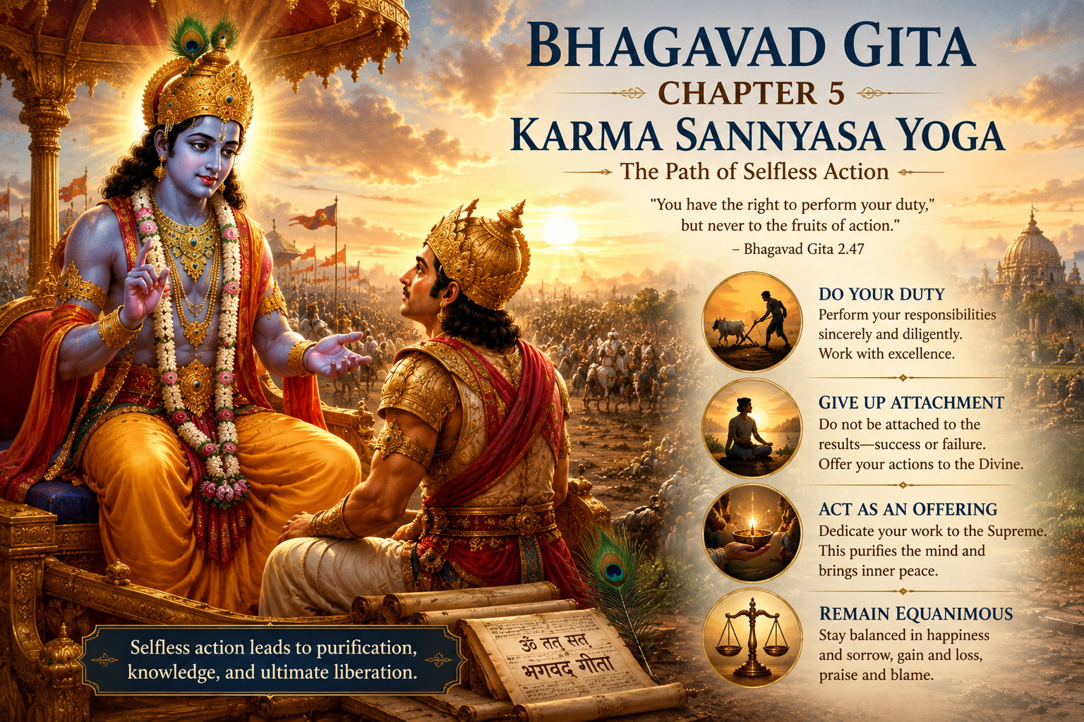 Bhagavad Gita Chapter 5: Karma Sannyasa Yoga