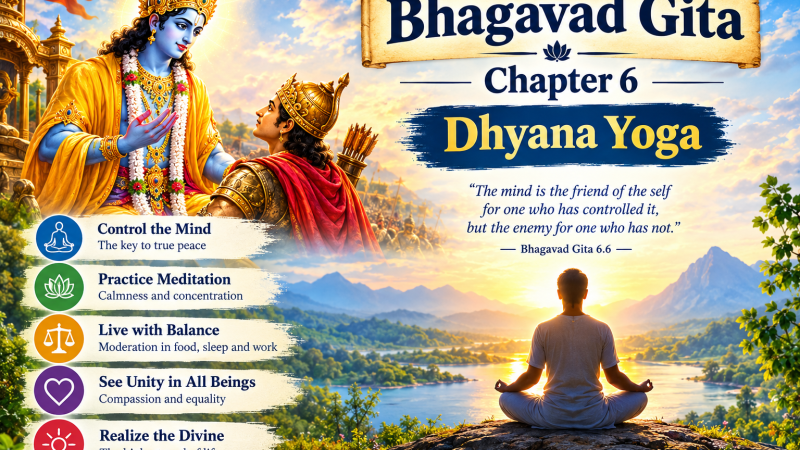 Bhagavad Gita Chapter 6: Dhyana Yoga
