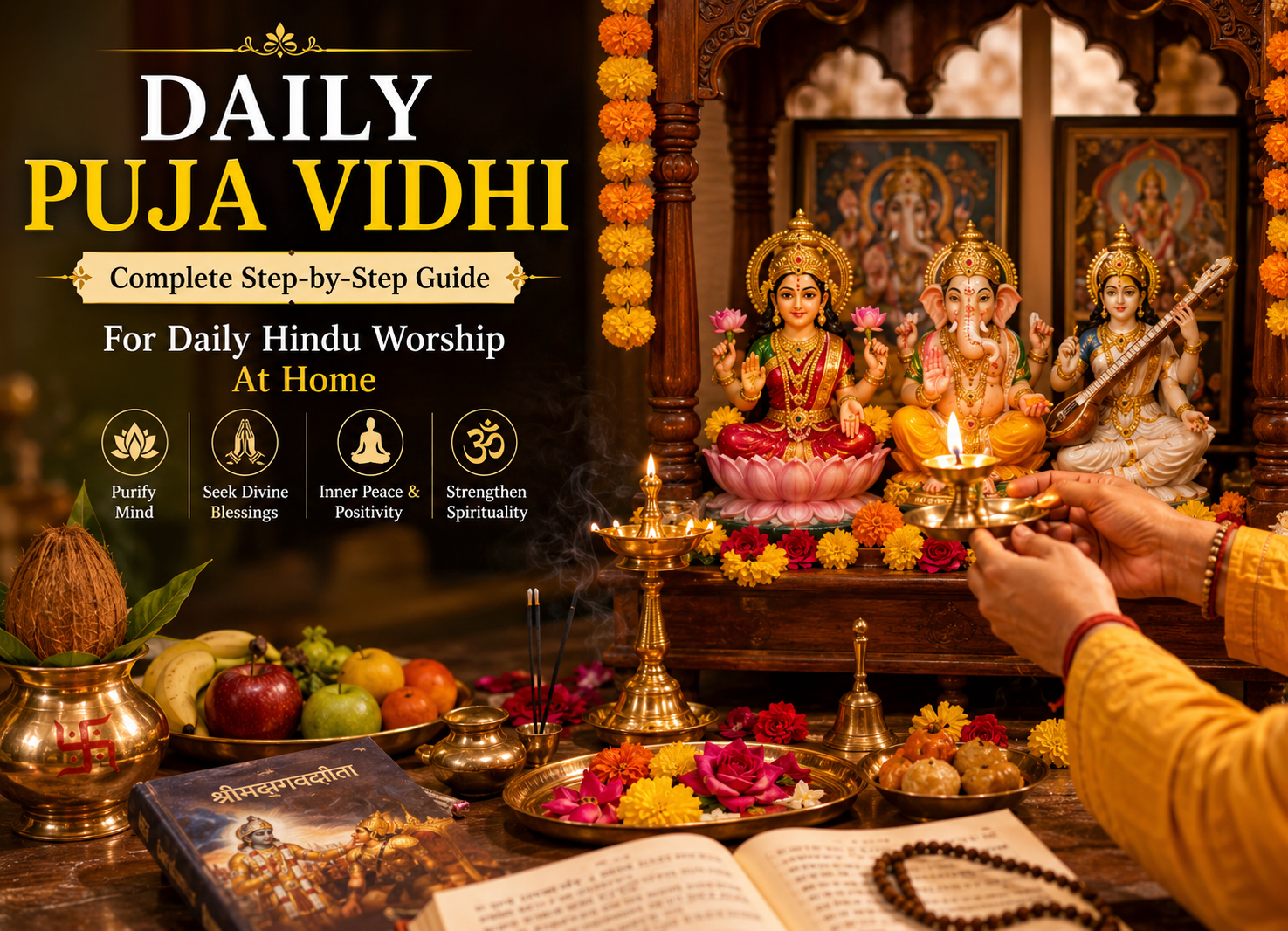 Daily Puja Vidhi at Home: Complete Step-by-Step Guide for Daily Hindu Worship
