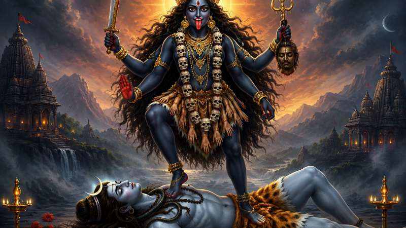 The Untold Story of Goddess Kali Standing on Shiva