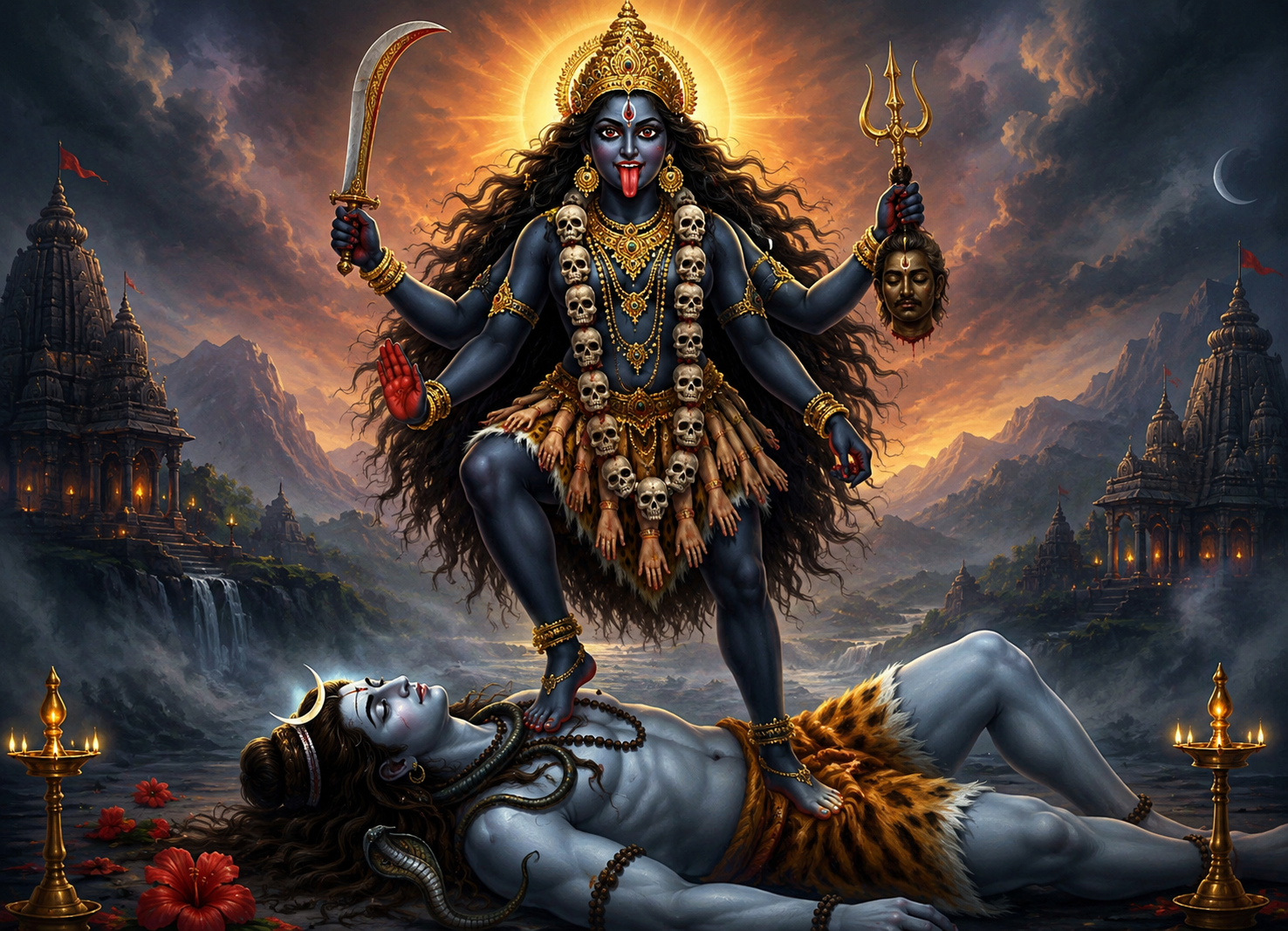 The Untold Story of Goddess Kali Standing on Shiva