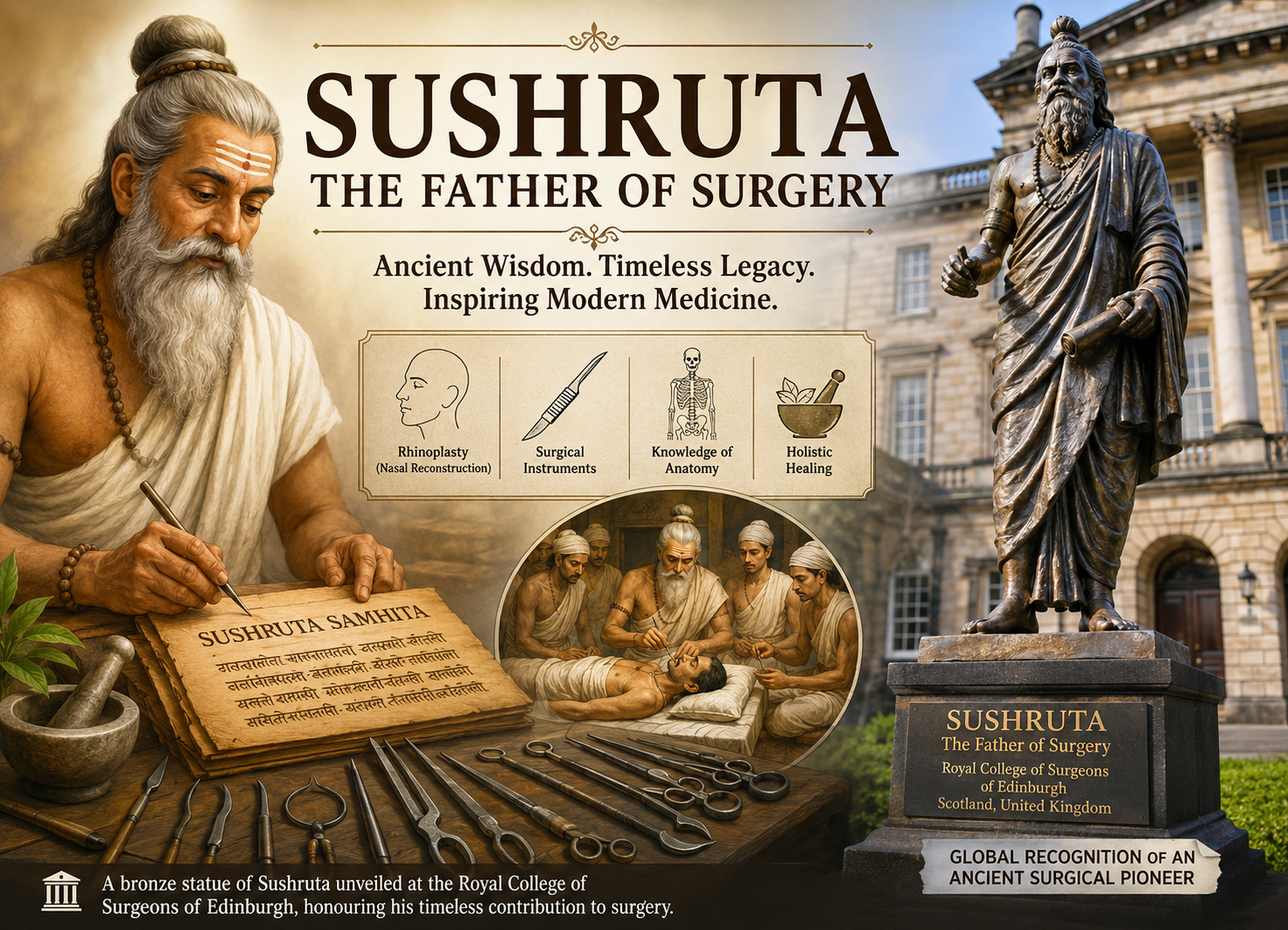Sushruta: The Father of Surgery Who Transformed Ancient Indian Medicine and Inspired Modern Healthcare