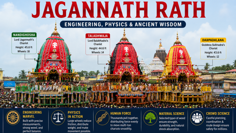 Science Behind Jagannath Rath: Engineering, Physics & Ancient Wisdom