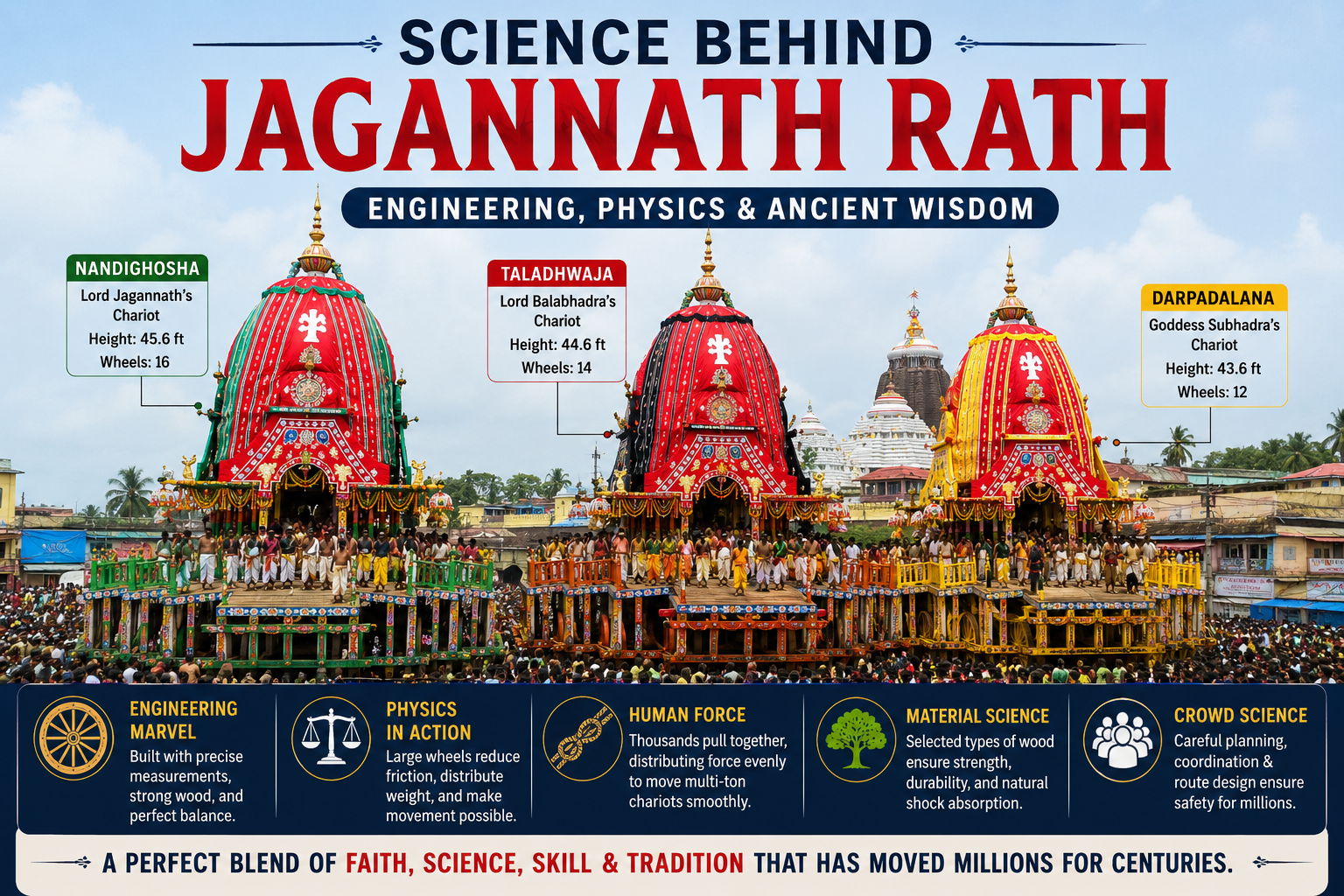 Science Behind Jagannath Rath: Engineering, Physics & Ancient Wisdom