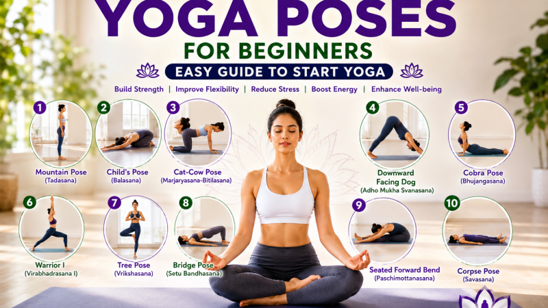Top 10 Yoga Poses for Beginners: Easy Guide to Start Yoga