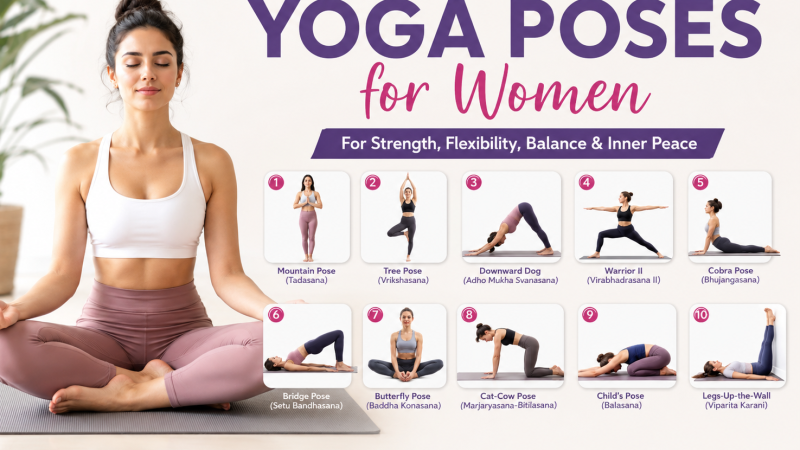 Top 10 Yoga Poses for Women: A Complete Guide to Better Health, Flexibility, and Inner Peace
