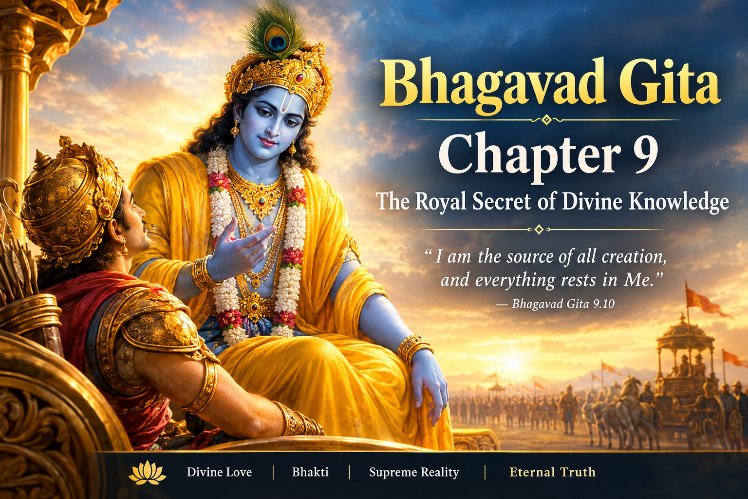 Bhagavad Gita Chapter 9: Raja Vidya Raja Guhya Yoga